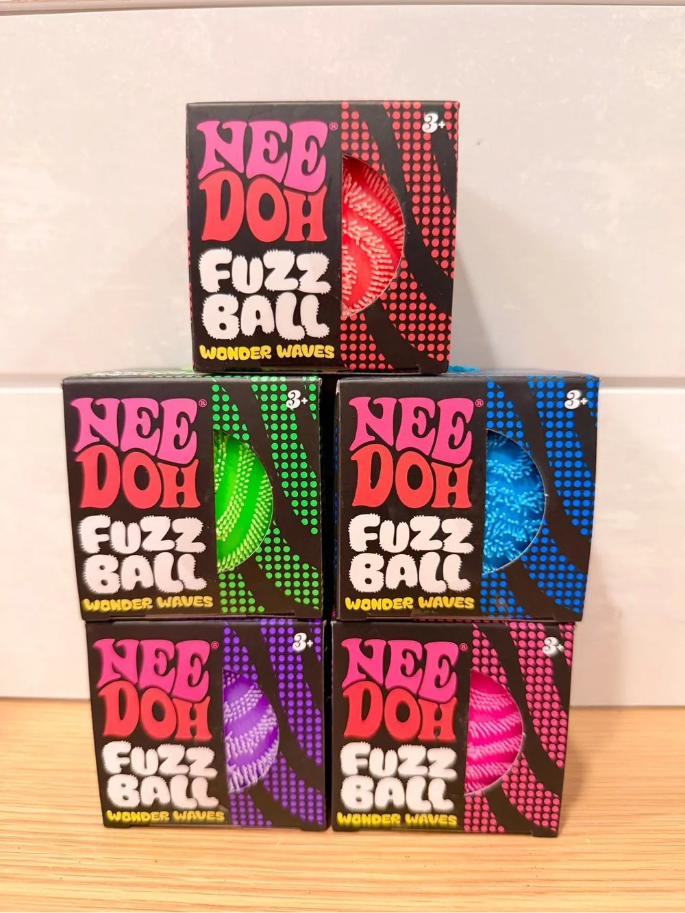 Needoh Fuzz Ball Wonder Waves complete set of 5